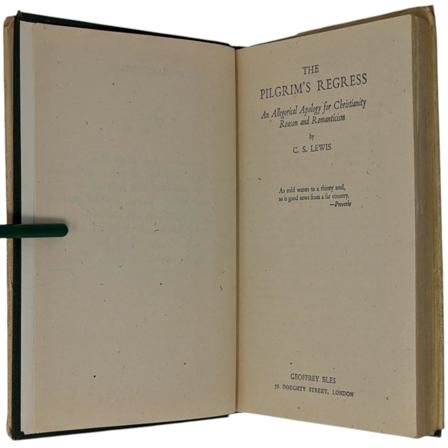 The Pilgrim's Regress