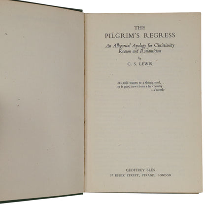 The Pilgrim's Regress