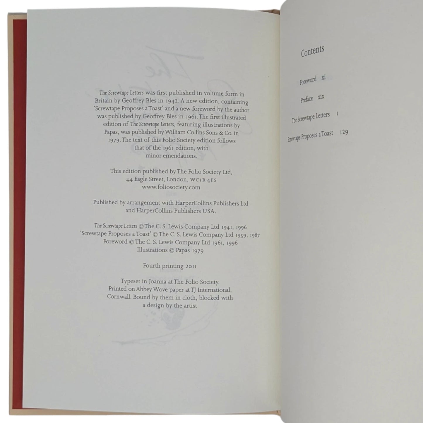 The Screwtape Letters, with Screwtape Proposes a Toast
