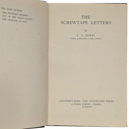 The Screwtape Letters