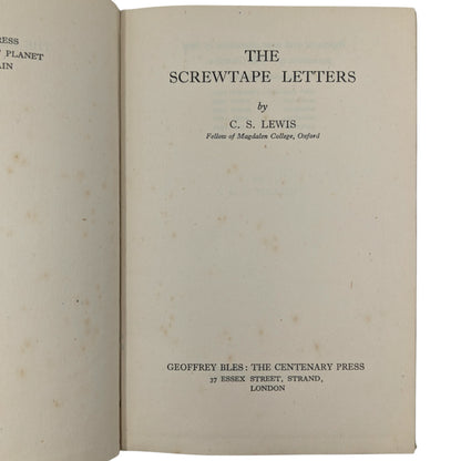 The Screwtape Letters
