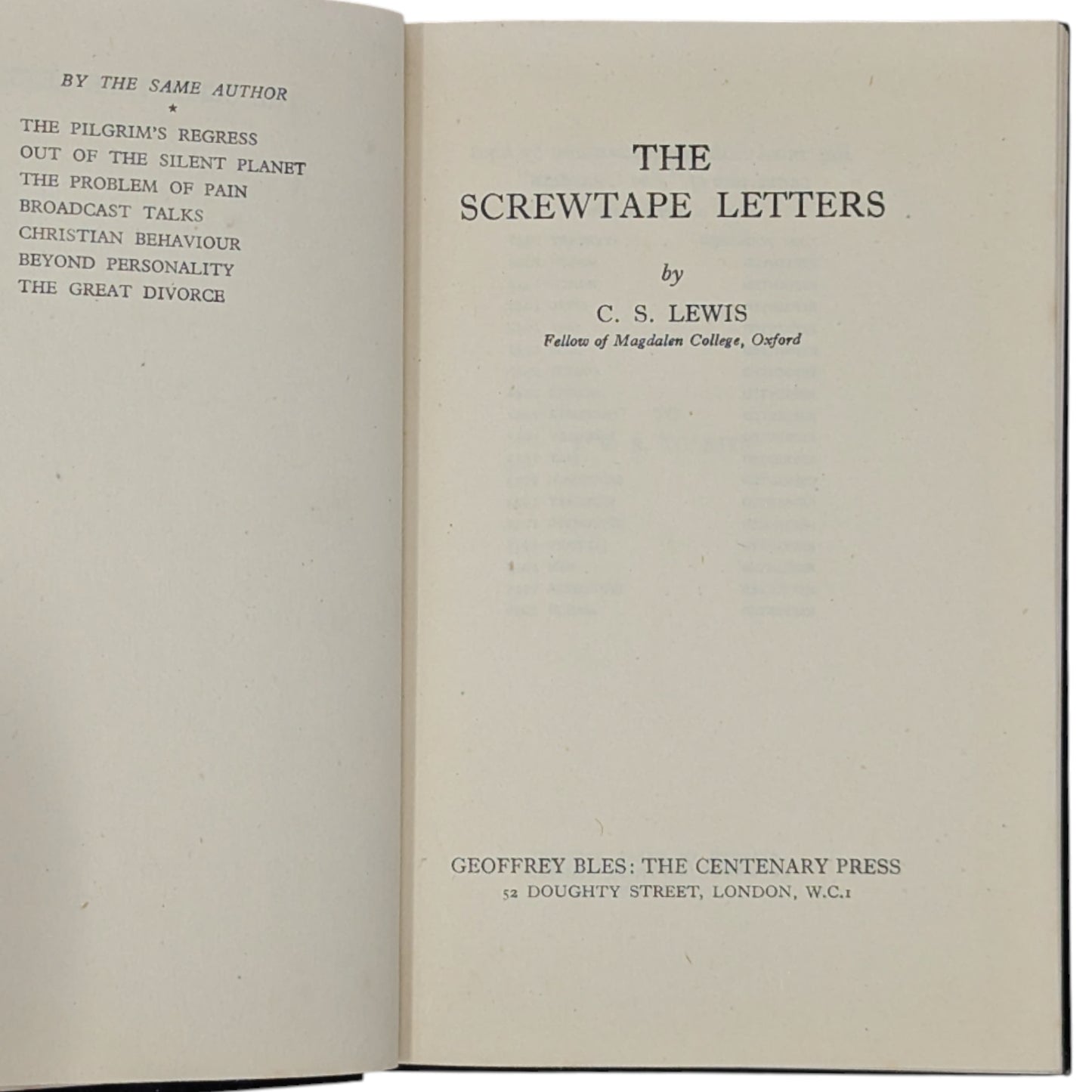 The Screwtape Letters