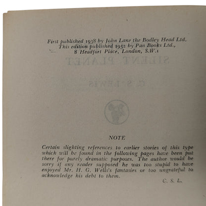 The Space Trilogy: Out of the Silent Planet, Perelandra and That Hideous Strength