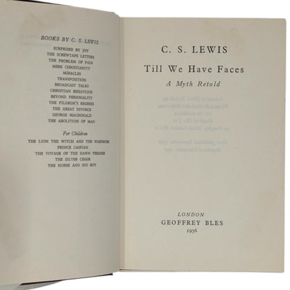 Till We Have Face Faces