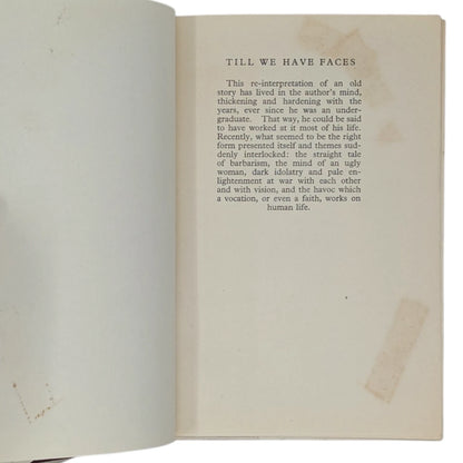 Till We Have Face Faces