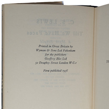 Till We Have Face Faces