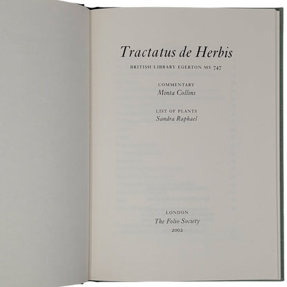 Tractatus de Herbis, Egerton MS 747