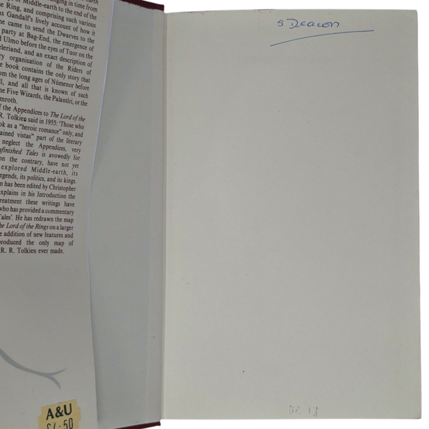 Unfinished Tales of Numenor and Middle-earth