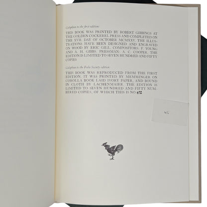 Fine Press Classics: Genesis; The Book of Jonah; The Song of Songs