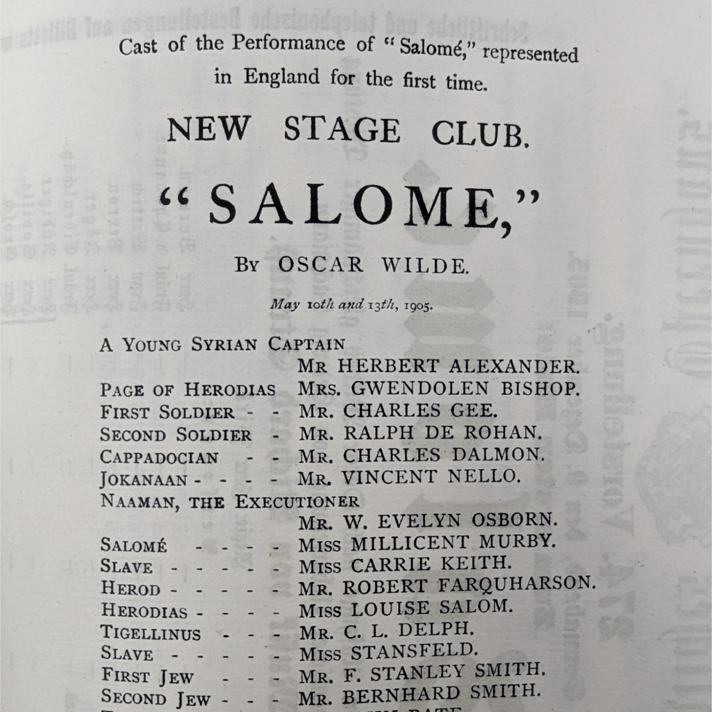 Salome: A Tragedy in One Act