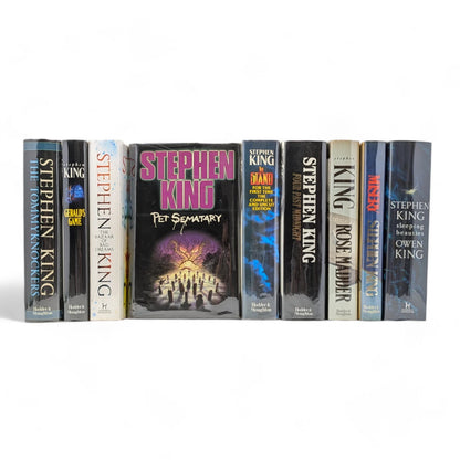 Pet Sematary; Misery; The Stand; Four Past Midnight; The Tommy-Knockers; Gerald's Game; Rose Madder; The Bazaar of Bad Dreams; Sleeping Beauties