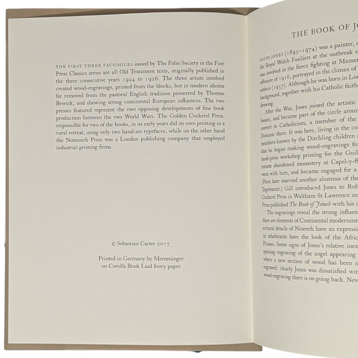 The Book of Jonah (Fine Press Classics)